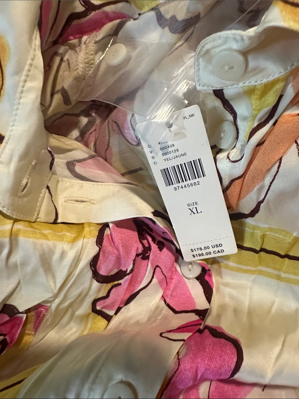NWT Anthropology Corey Lynn Calter Long-Sleeve Printed Mini Shirt Dress - Picture 6 of 6